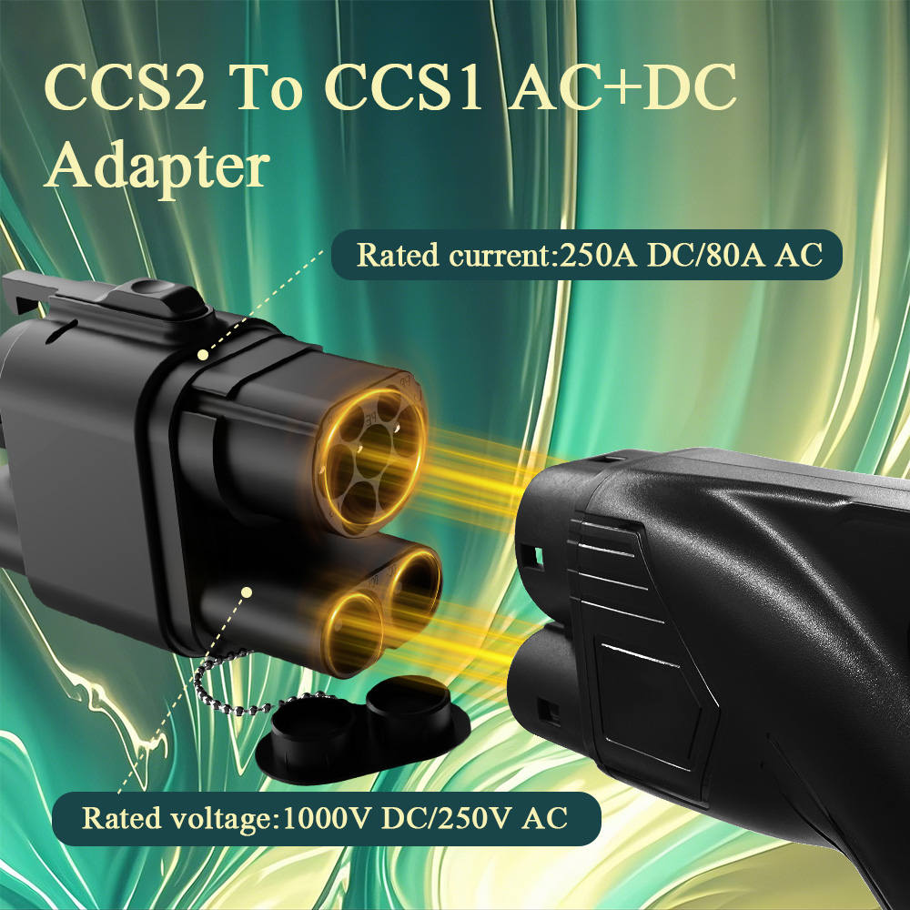Kolanky 250KW DC+AC From CCS2  - Ccs2 To Ccs1 Fast Charge Adapter 250Kw recension och pris