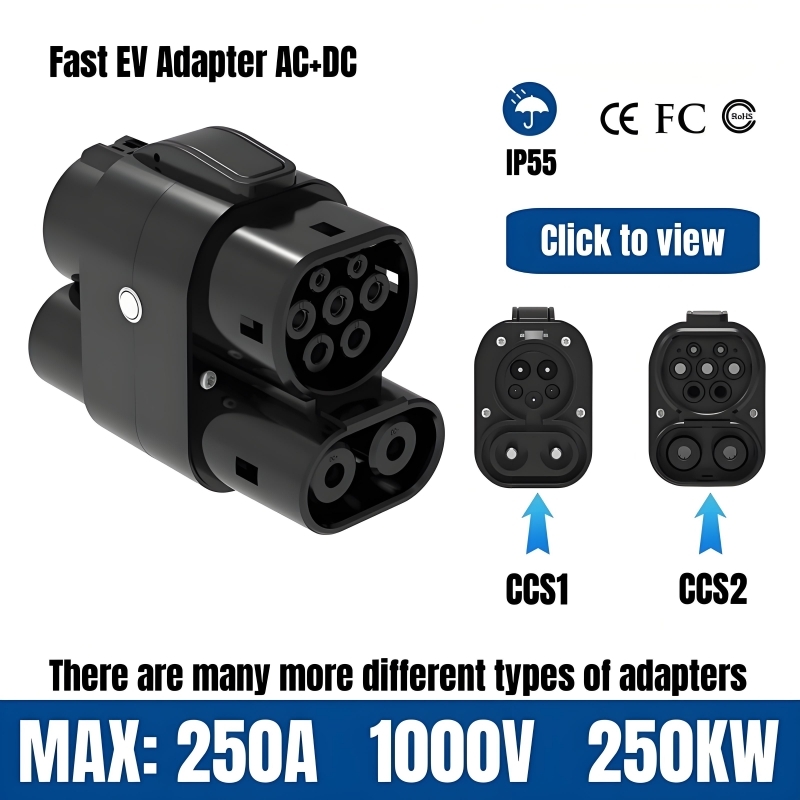 EV Charging Adapter 250A 250KW - Ccs2 To Ccs1 Fast Charge Adapter 250Kw recension och pris