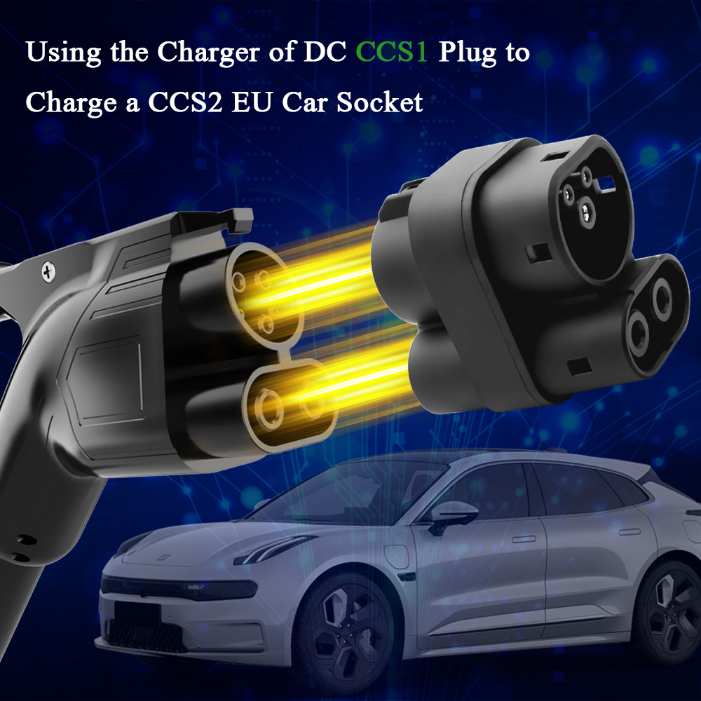 Kolanky 250A CCS1 To CCS2 EV C - Ccs2 To Ccs1 Fast Charge Adapter 250Kw recension och pris
