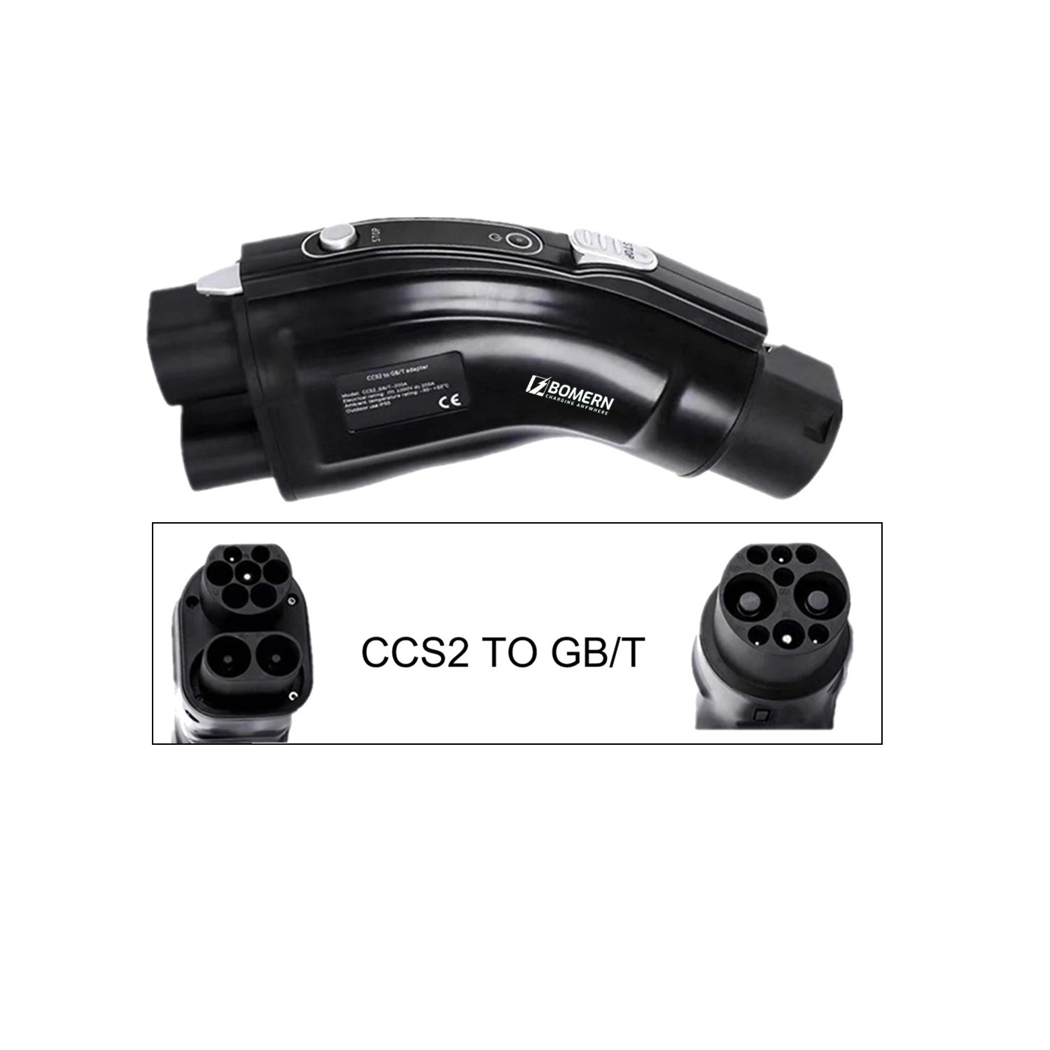 New 200A Electric Vehicle CCS2 - Gb/T To Ccs2 200A Fast Charging Adapter recension och pris