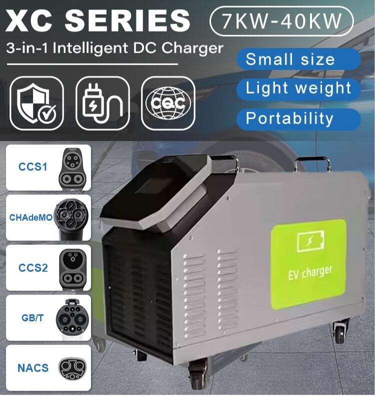 Home Use Mobile DC EV Charger  - Portable Dc Fast Charger 20Kw Ccs2 recension och pris
