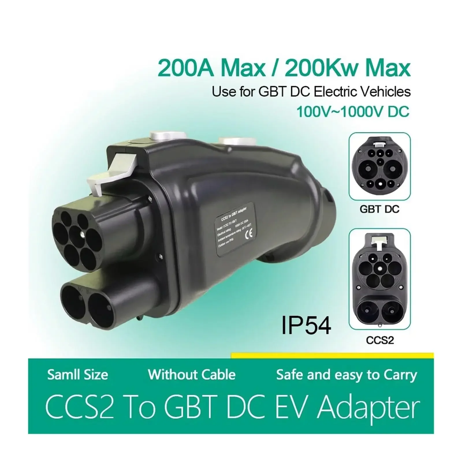CCS Combo 2 to GB/T EV Adapter - Gb/T To Ccs2 200A Fast Charging Adapter recension och pris