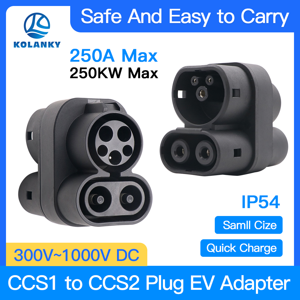 CCS1 to CCS2 EV Charger Adapte - Ccs2 To Ccs1 Fast Charge Adapter 250Kw recension och pris