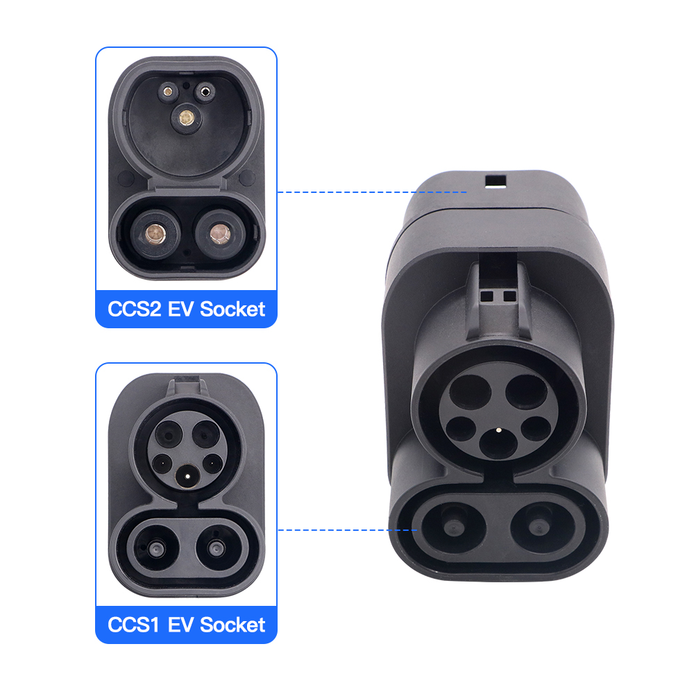 CCS1 to CCS2 EV Charger Adapte - Ccs2 To Ccs1 Fast Charge Adapter 250Kw recension och pris